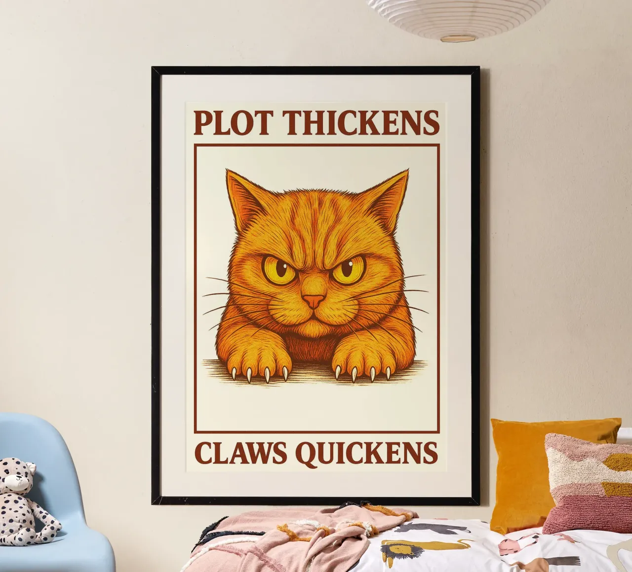 Gatto arrabbiato divertente poster da Rawdenox