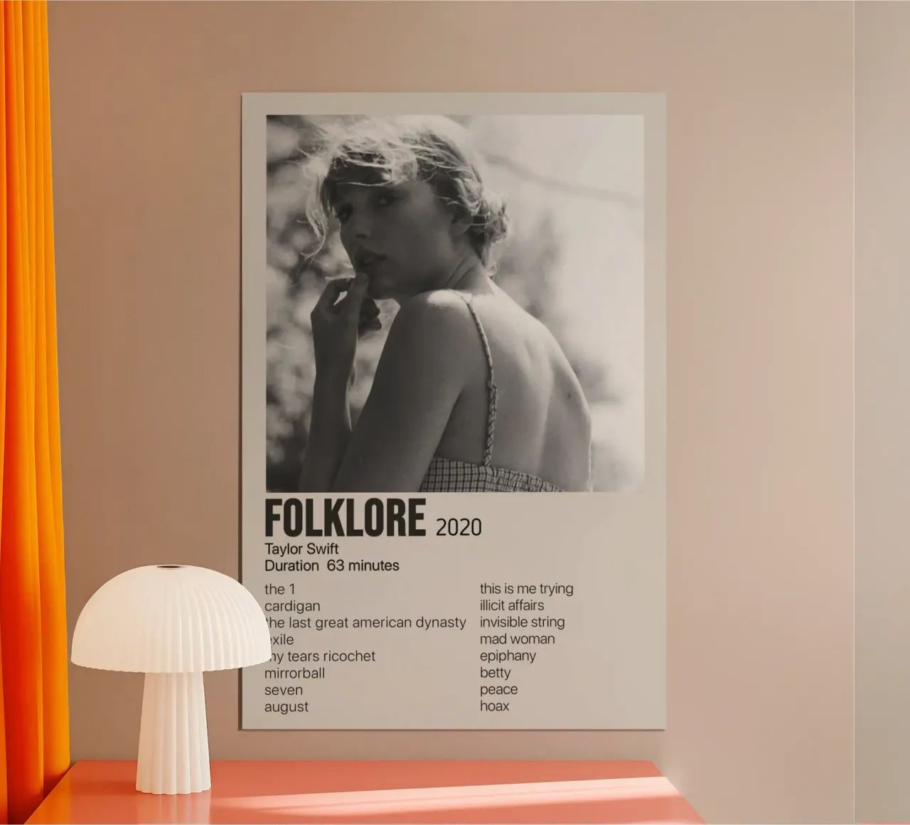 Folklore 2020 Taylor poster da HUMMERSONIC