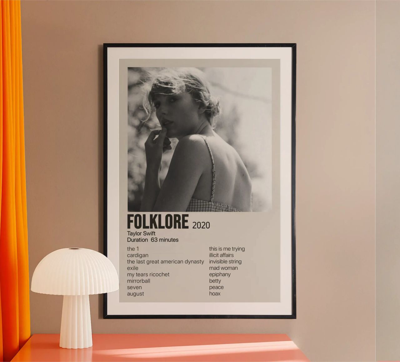 Folklore 2020 Taylor Poster von HUMMERSONIC