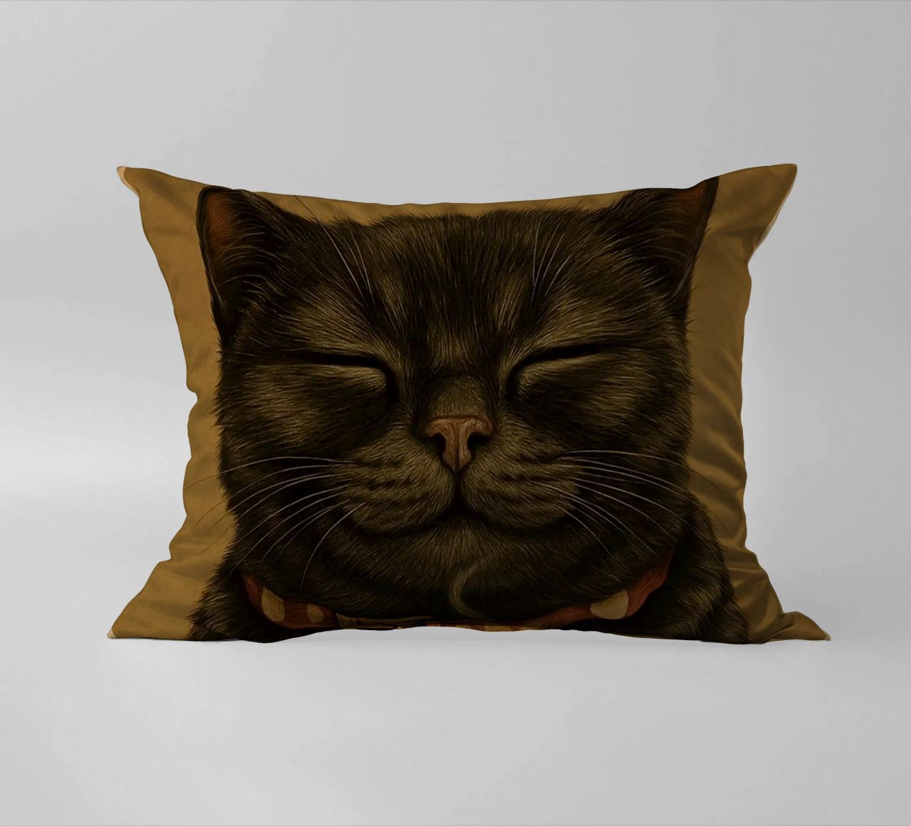Gatto divertente Una mattina perfetta inizia con una tazza di caffè cuscino da Rawdenox
