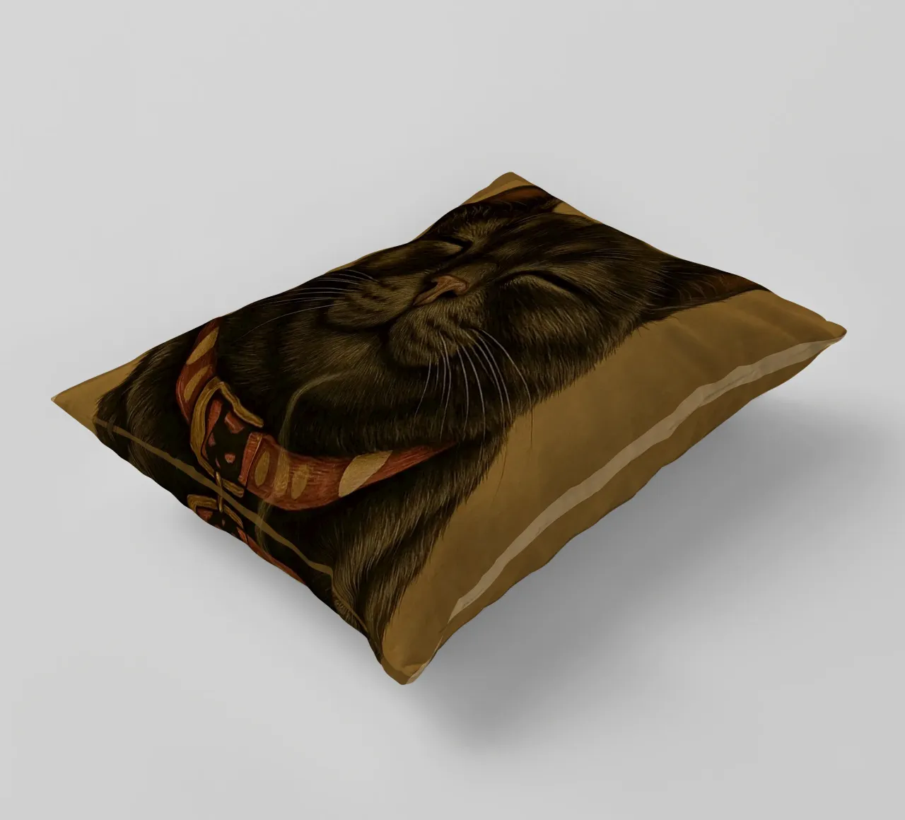 Gatto divertente Una mattina perfetta inizia con una tazza di caffè cuscino da Rawdenox