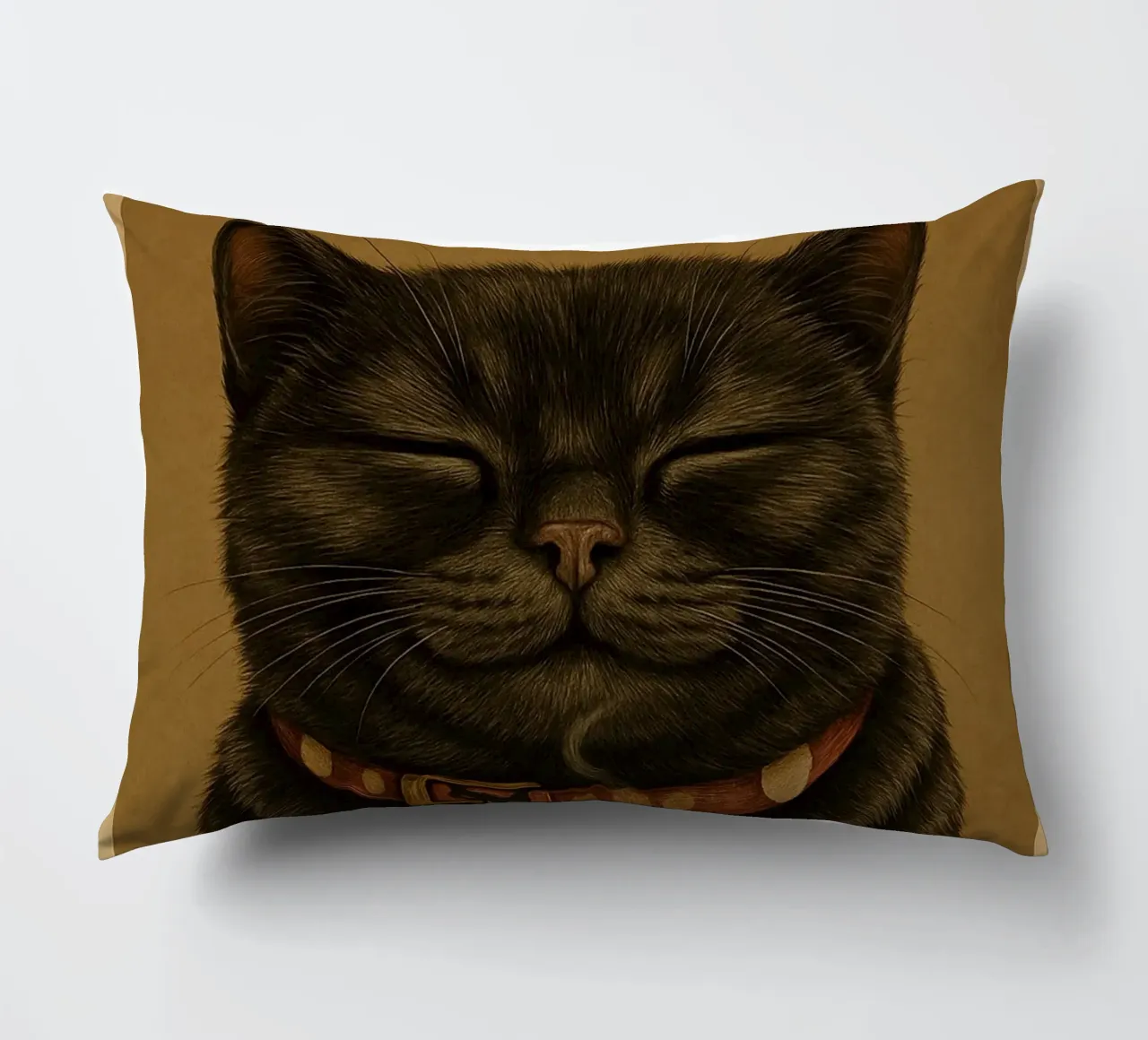 Gatto divertente Una mattina perfetta inizia con una tazza di caffè cuscino da Rawdenox