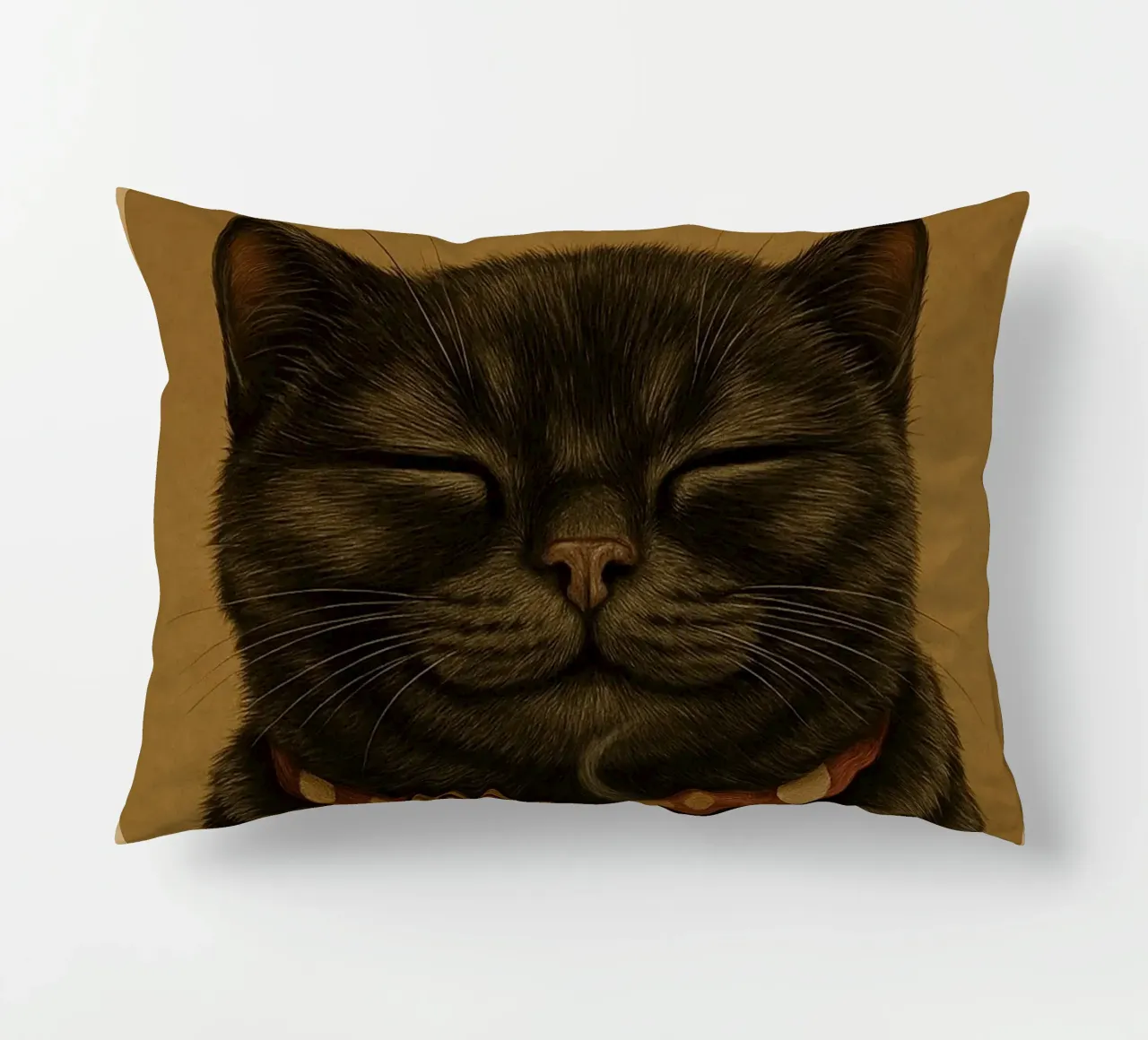 Gatto divertente Una mattina perfetta inizia con una tazza di caffè cuscino da Rawdenox