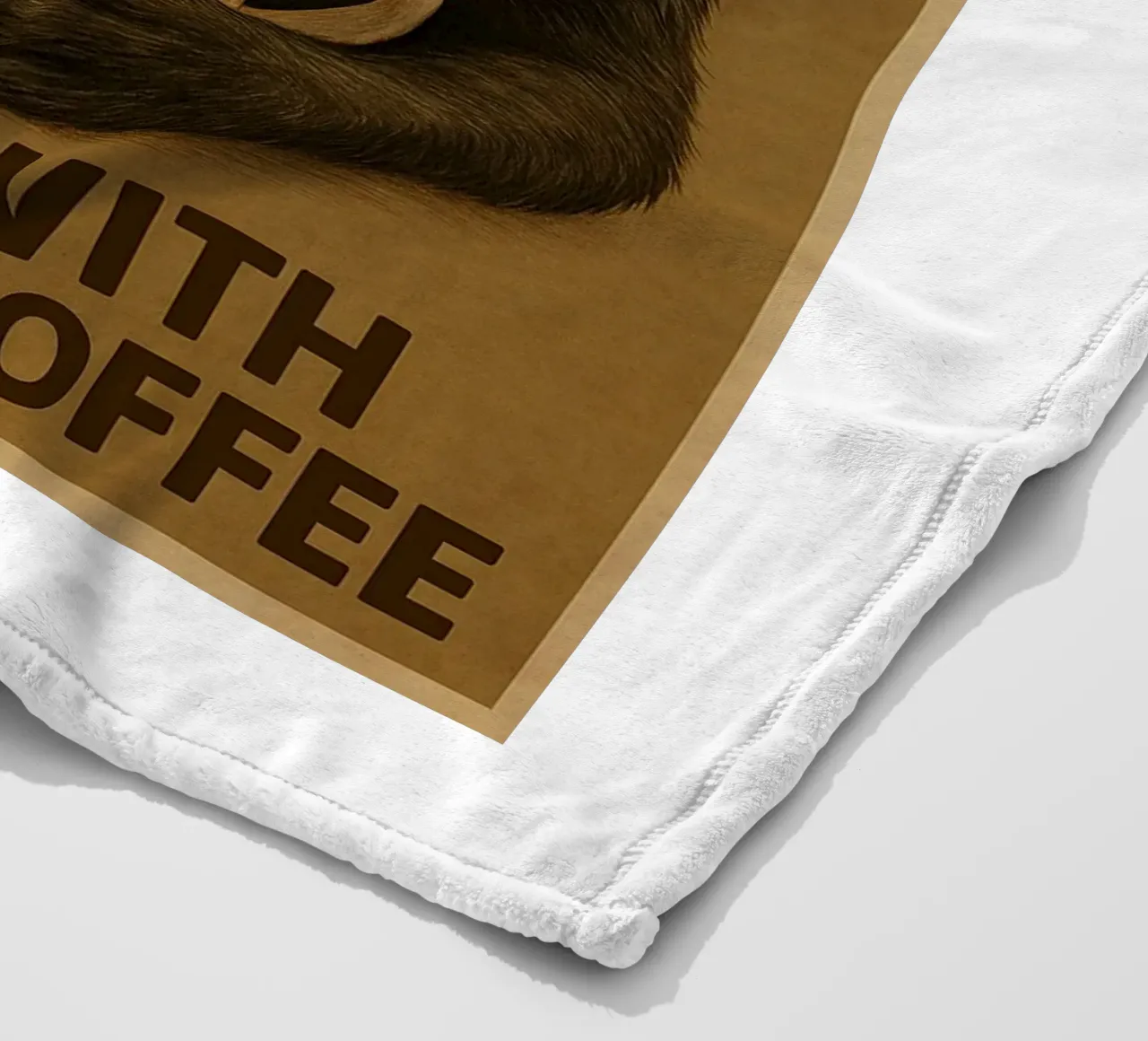 Gatto divertente Una mattina perfetta inizia con una tazza di caffè coperta in pile da Rawdenox