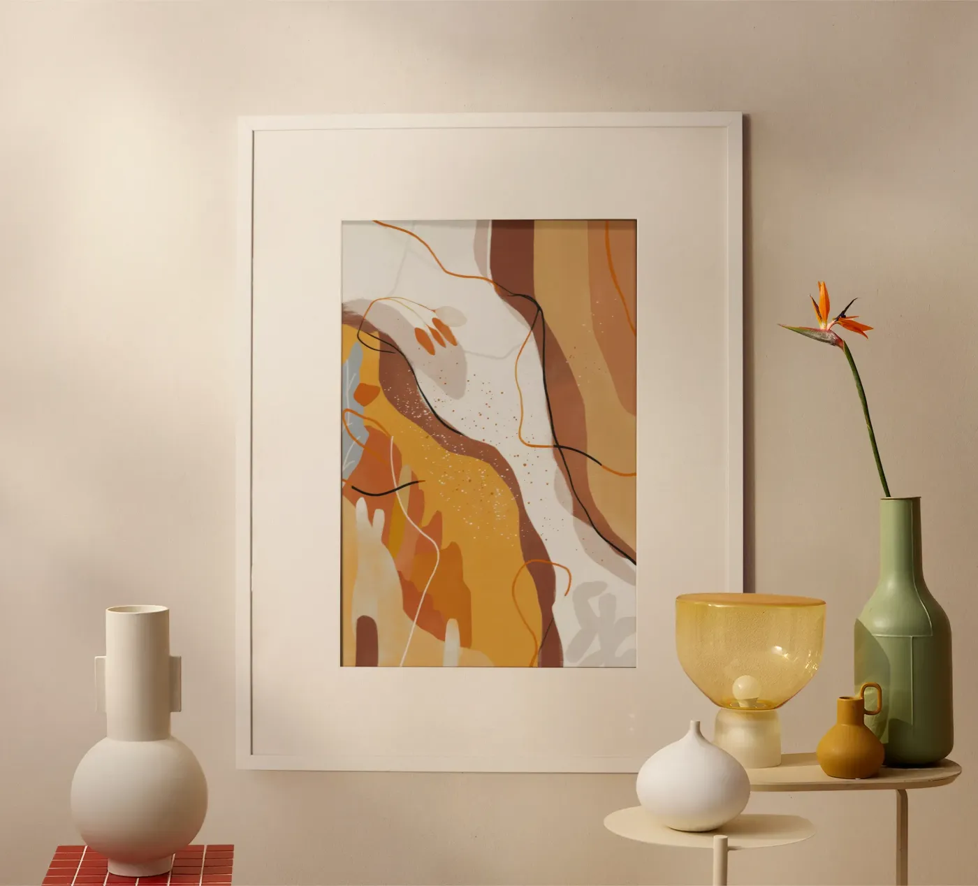 Molten Rust Flow poster van Monarch Arc