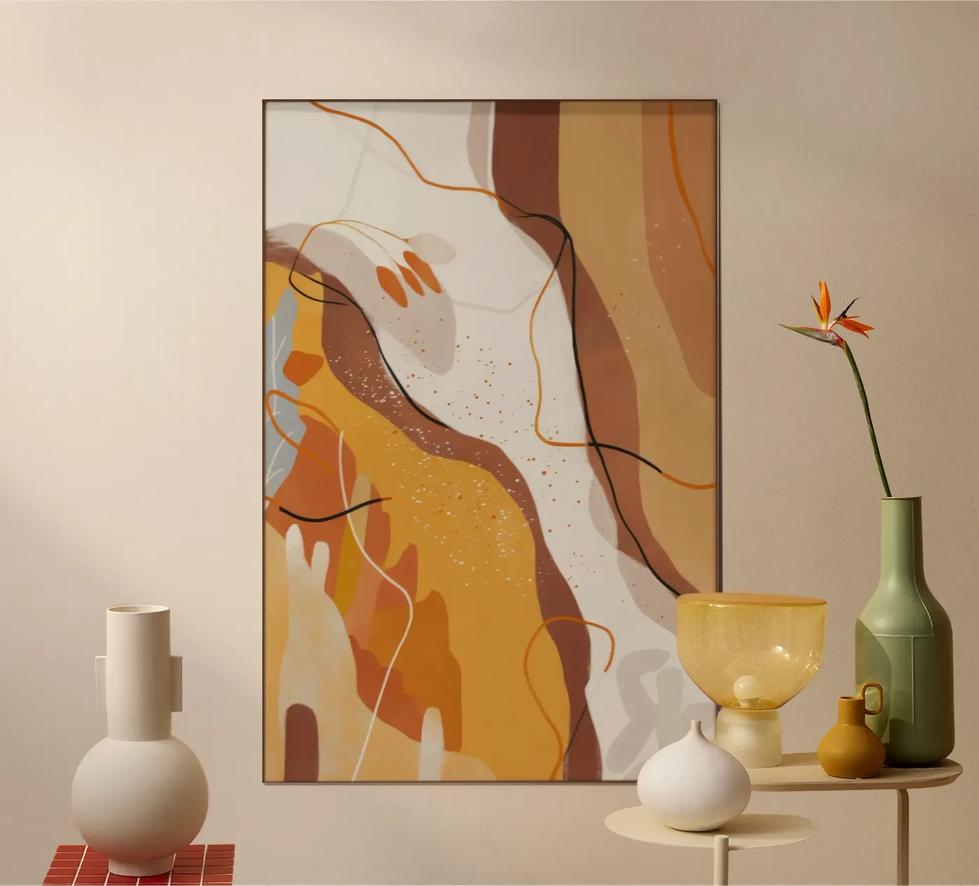 Molten Rust Flow poster van Monarch Arc