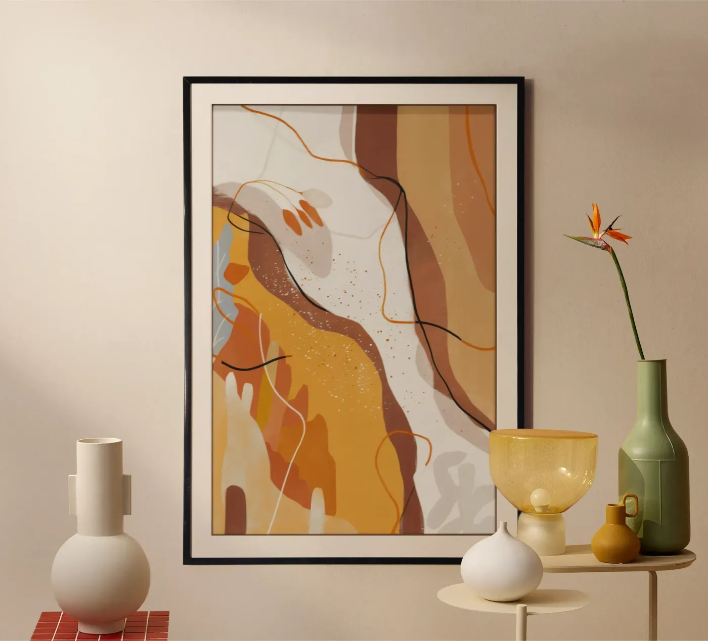Molten Rust Flow poster van Monarch Arc