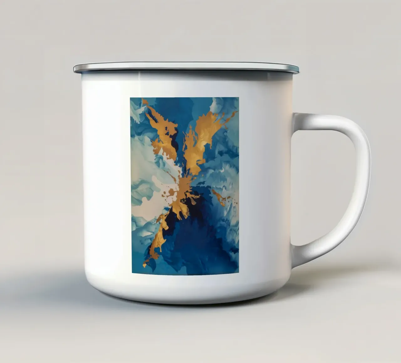 Frattura Blu Scintilla tazza in smalto da Monarch Arc