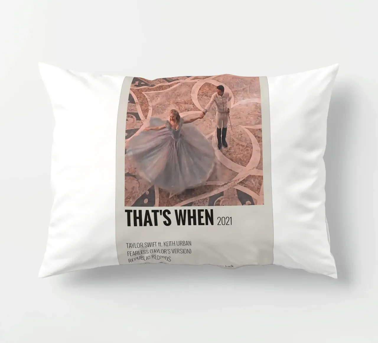 That's When 2021 - Taylor Swifts decorative cushion by HUMMERSONIC