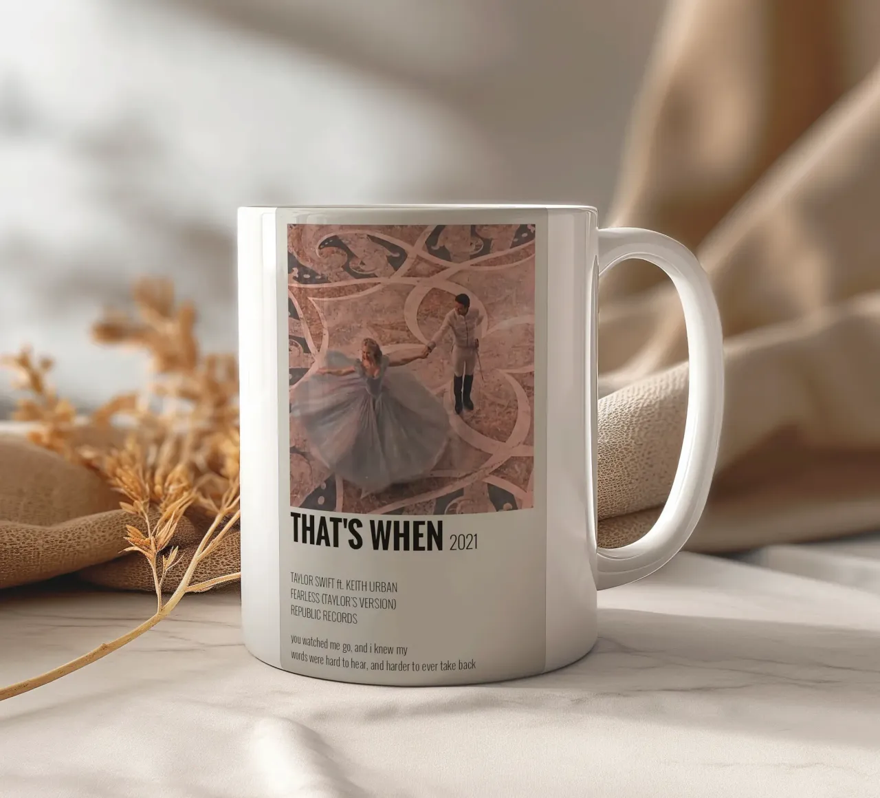 Ecco quando 2021 - Taylor Swifts tazza in ceramica da HUMMERSONIC