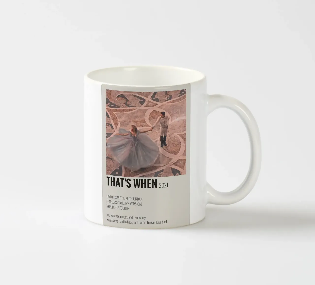 Ecco quando 2021 - Taylor Swifts tazza in ceramica da HUMMERSONIC