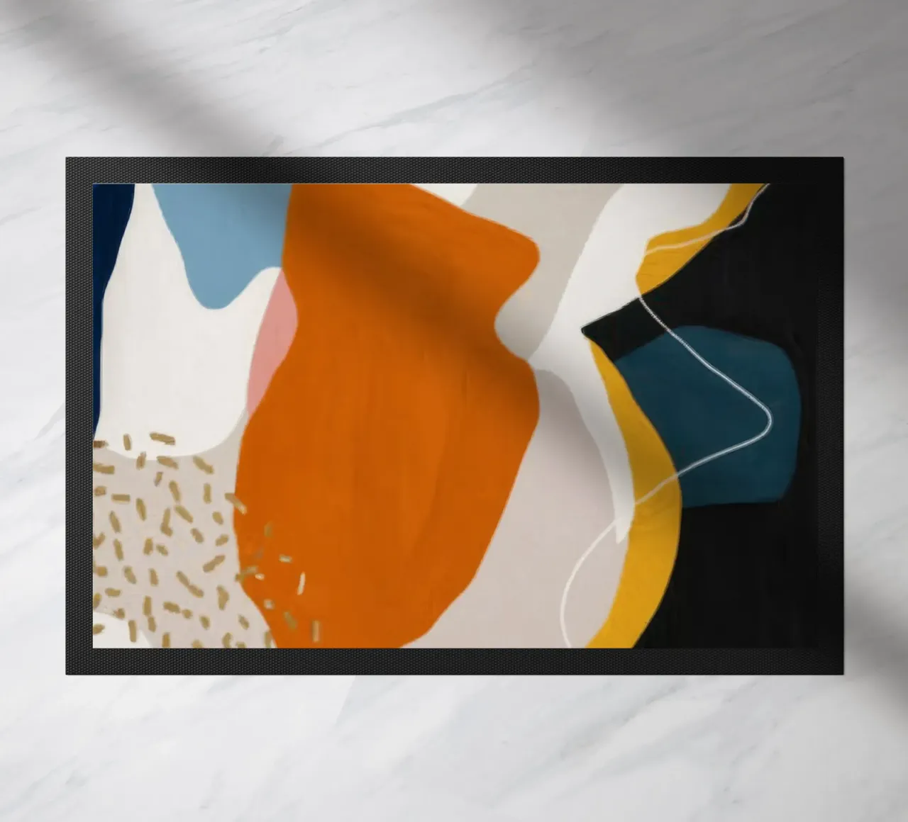 Speelse randvorm deurmat van Monarch Arc