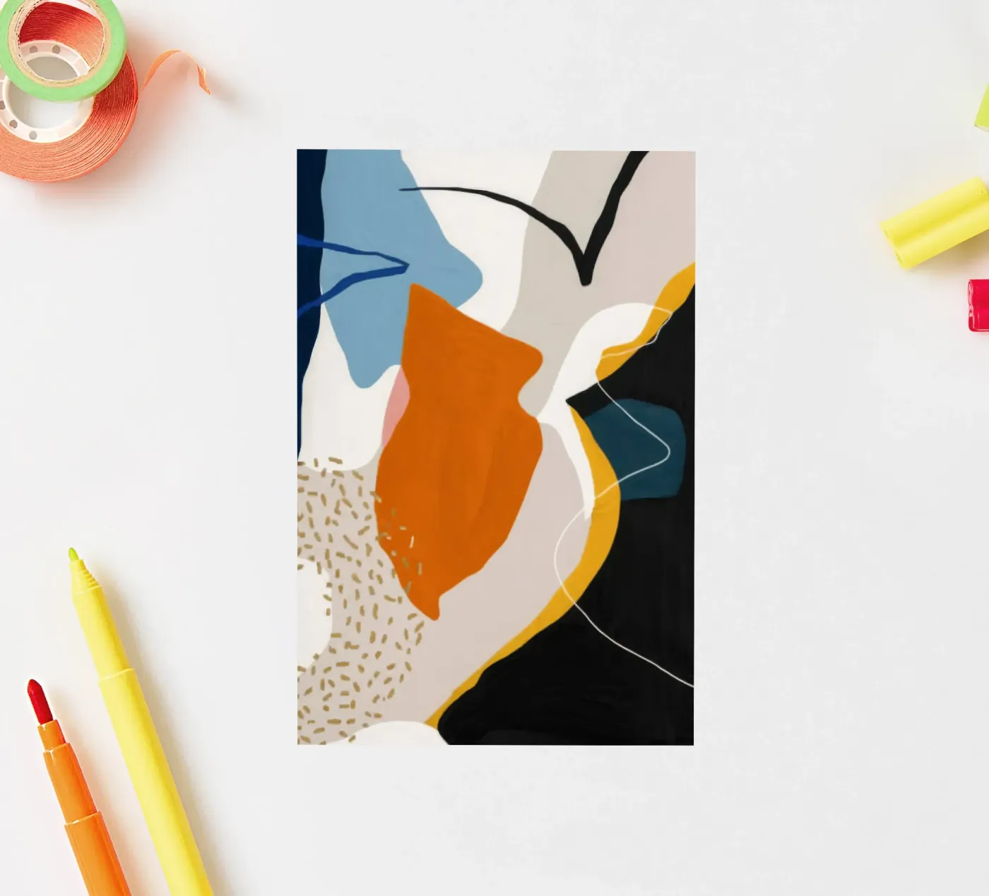 Speelse randvorm sticker van Monarch Arc