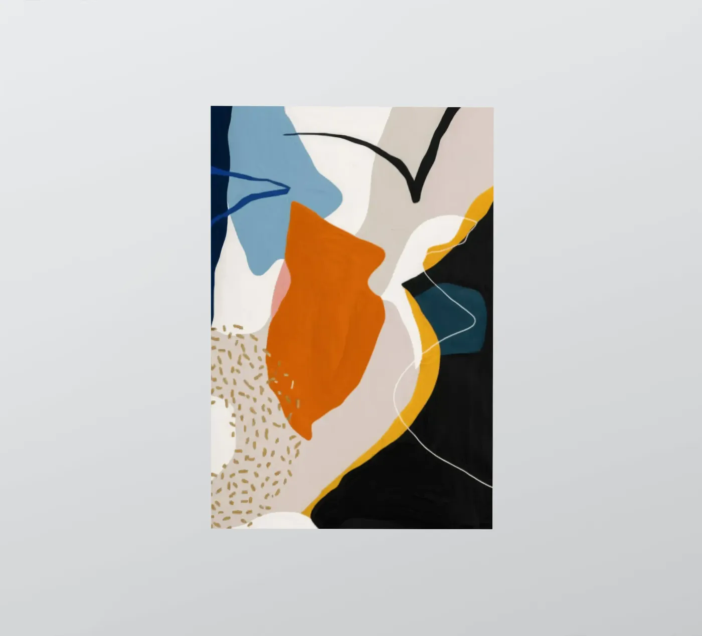 Speelse randvorm sticker van Monarch Arc