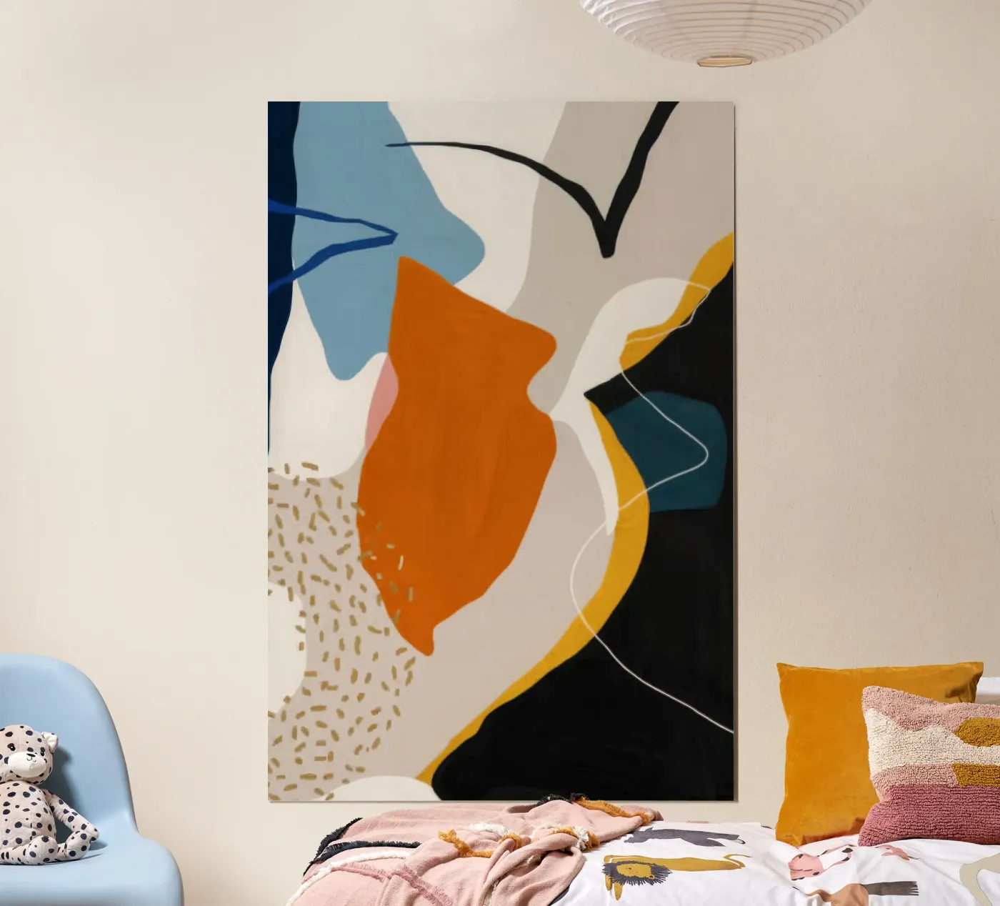 Speelse randvorm poster van Monarch Arc