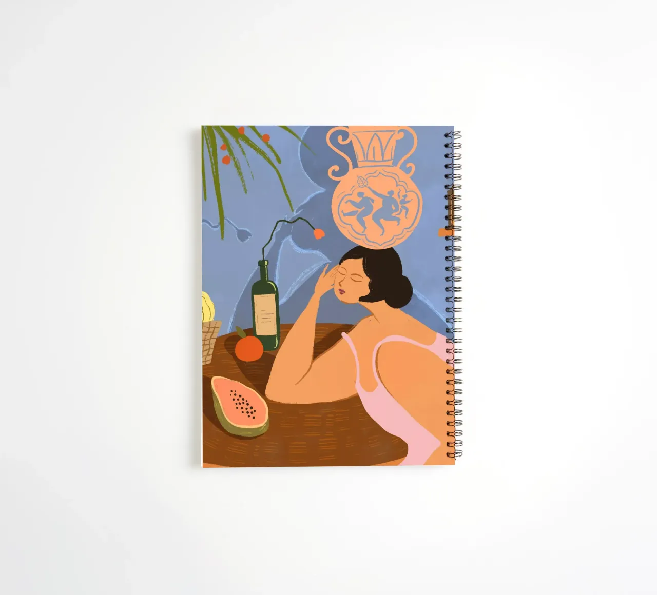 A lot on my Mind spiral notebook by Arty Guava