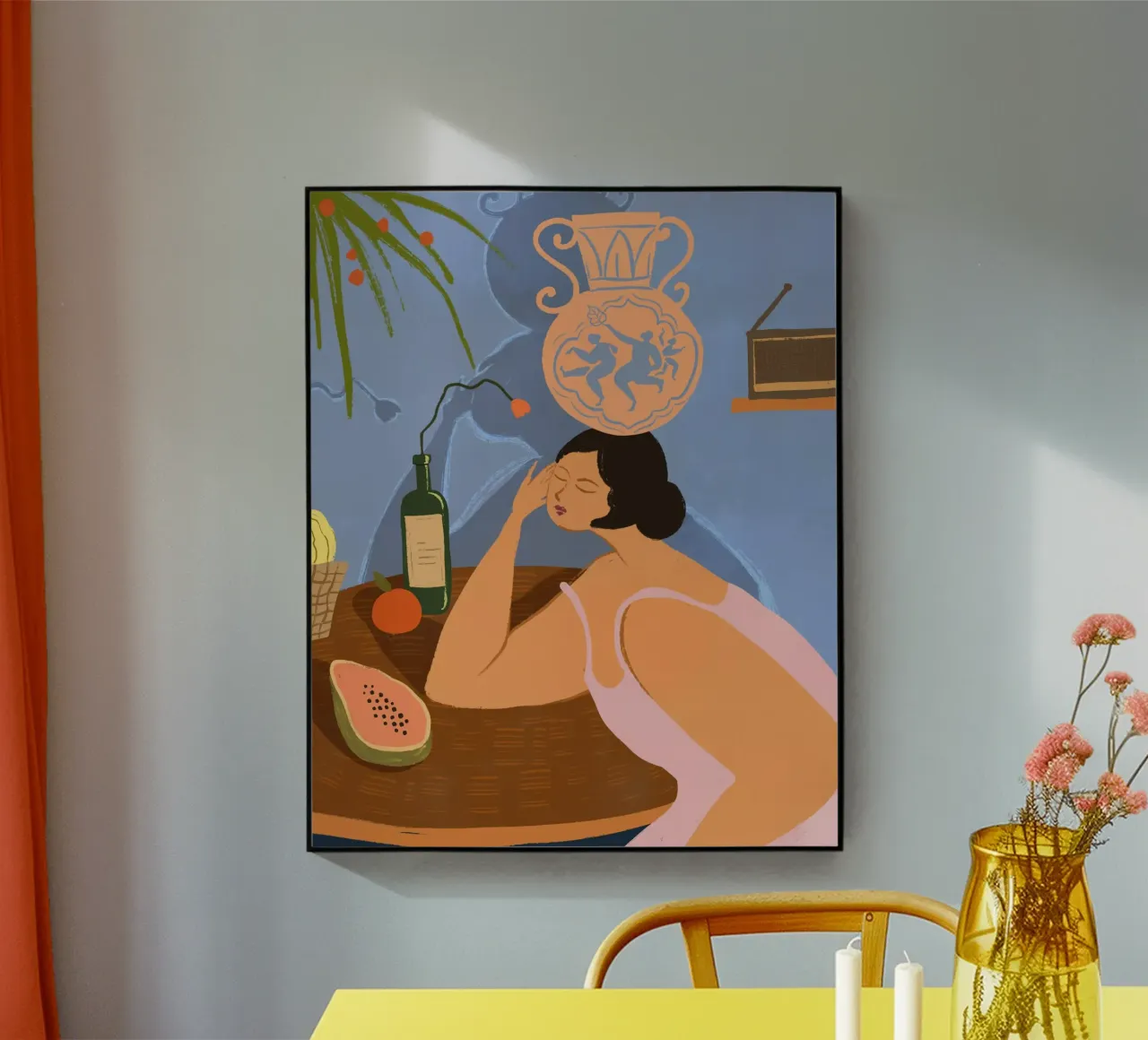 A lot on my Mind acrylic glass by Arty Guava