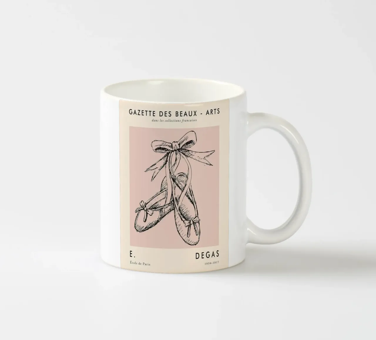 Edgar Degas - Ballettschuhe Keramik Tasse von Alfieson