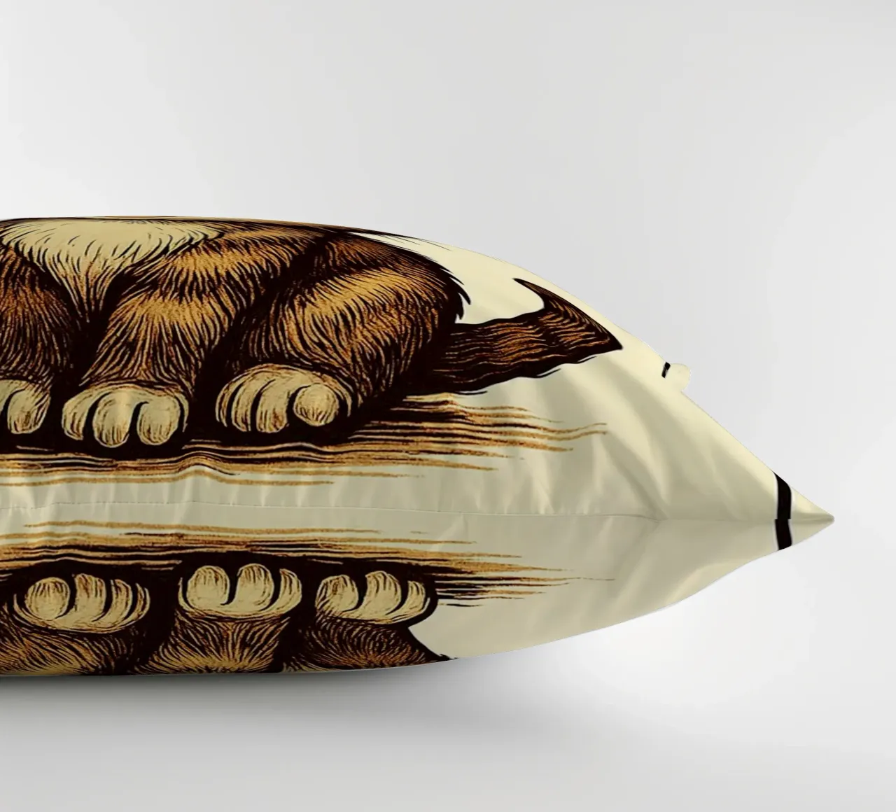 Funny Cat You Had Me At Meow decorative cushion by Rawdenox