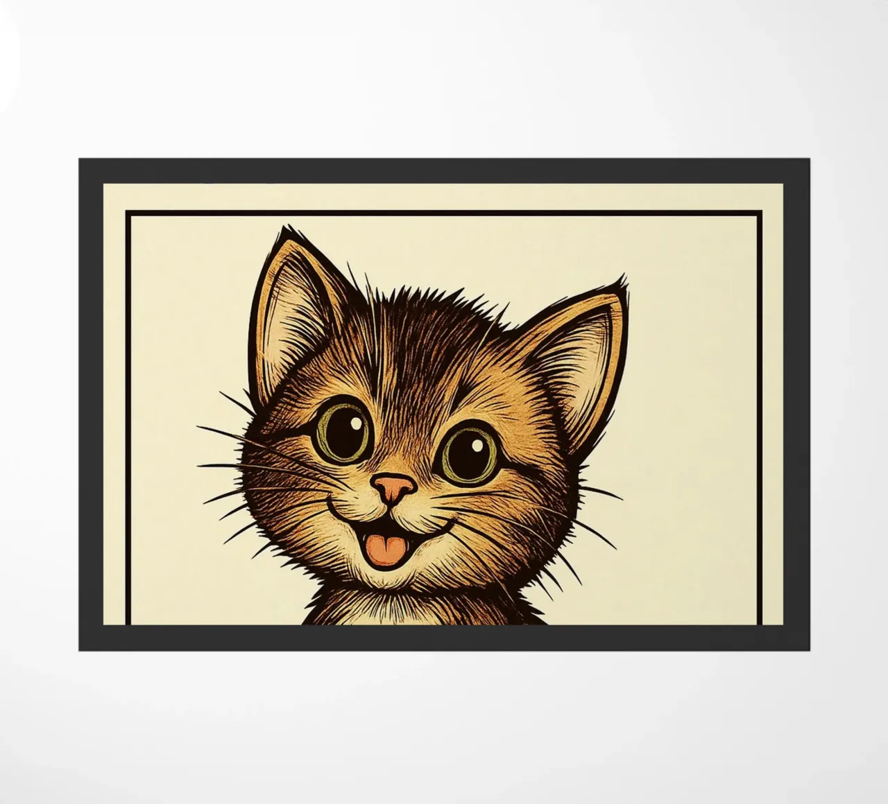 Funny Cat You Had Me At Meow felpudo de Rawdenox