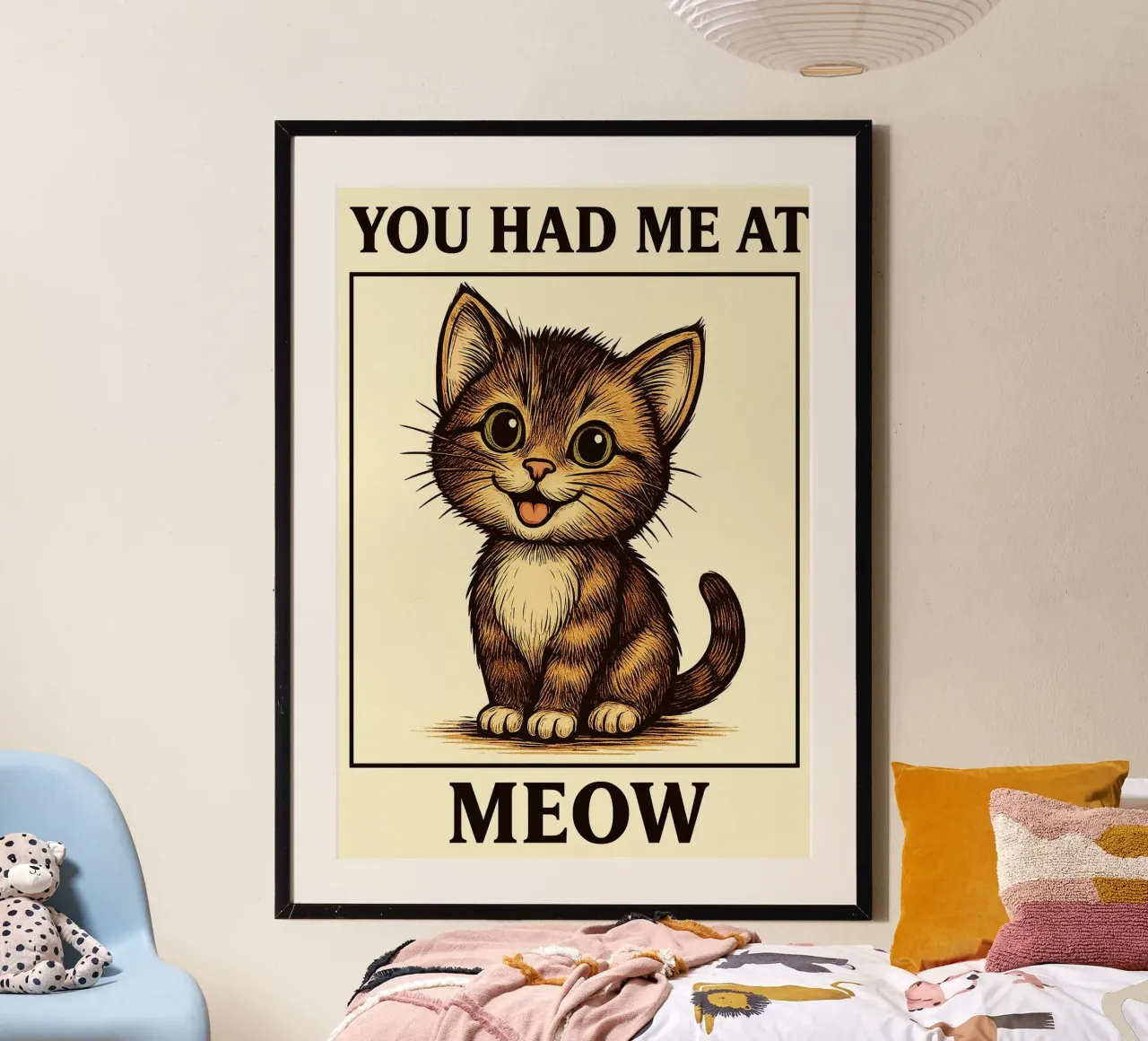 Funny Cat You Had Me At Meow hahnemühle de Rawdenox