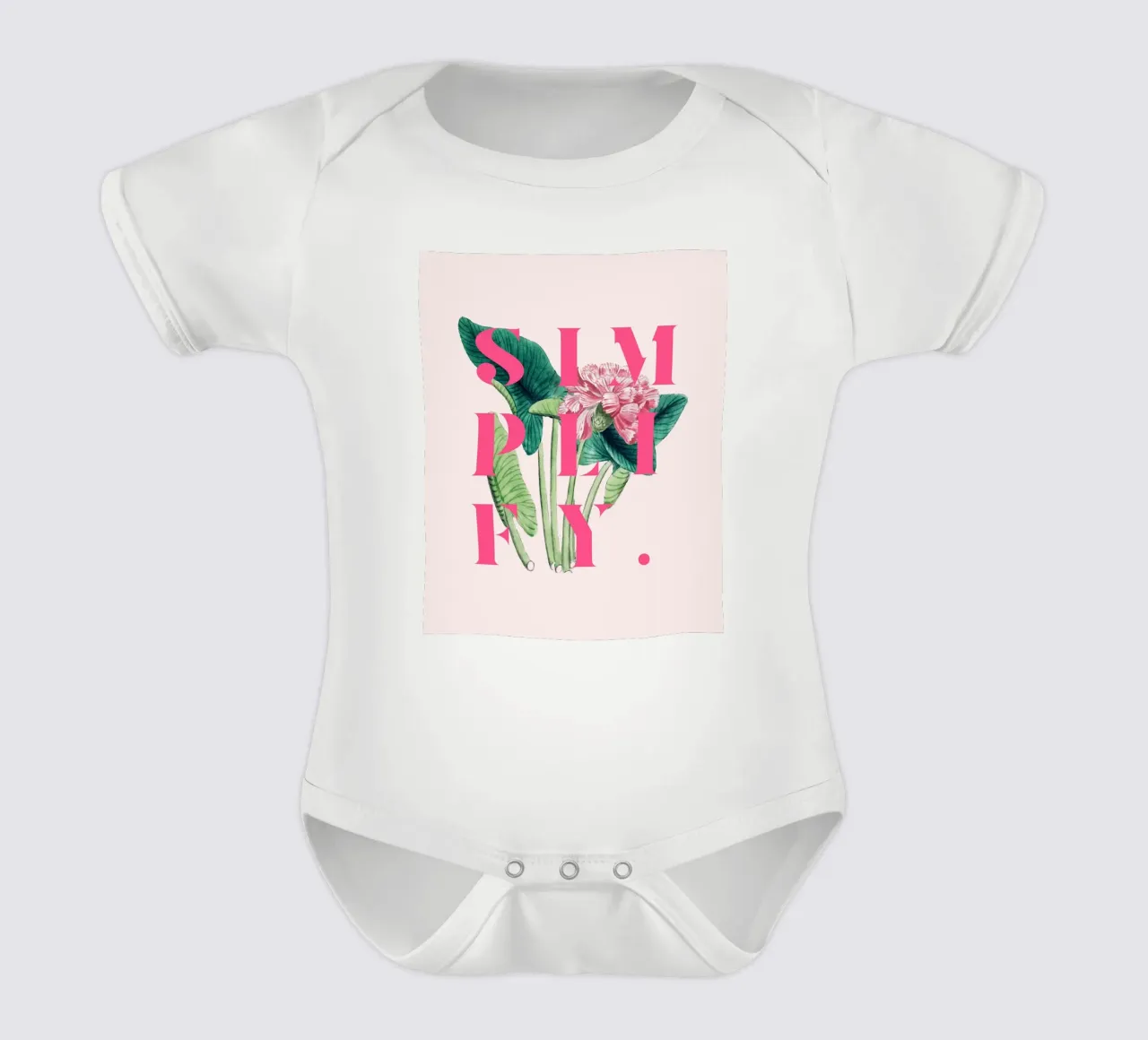 Vereinfachen Sie Kurzarm Babybody von 83oranges.com