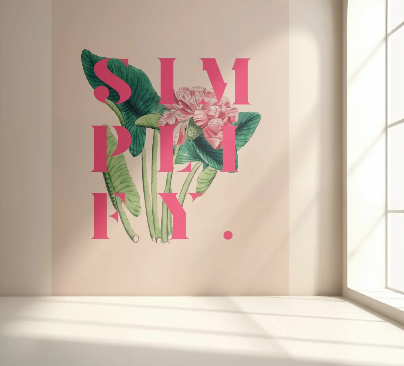 Vereenvoudig fotobehang van 83oranges.com