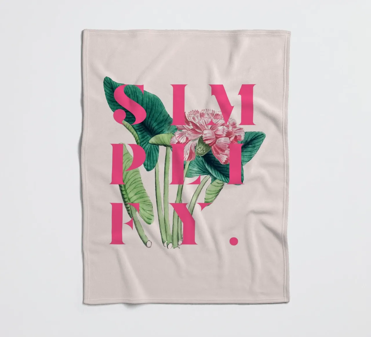 Simplify fleece blanket by 83oranges.com