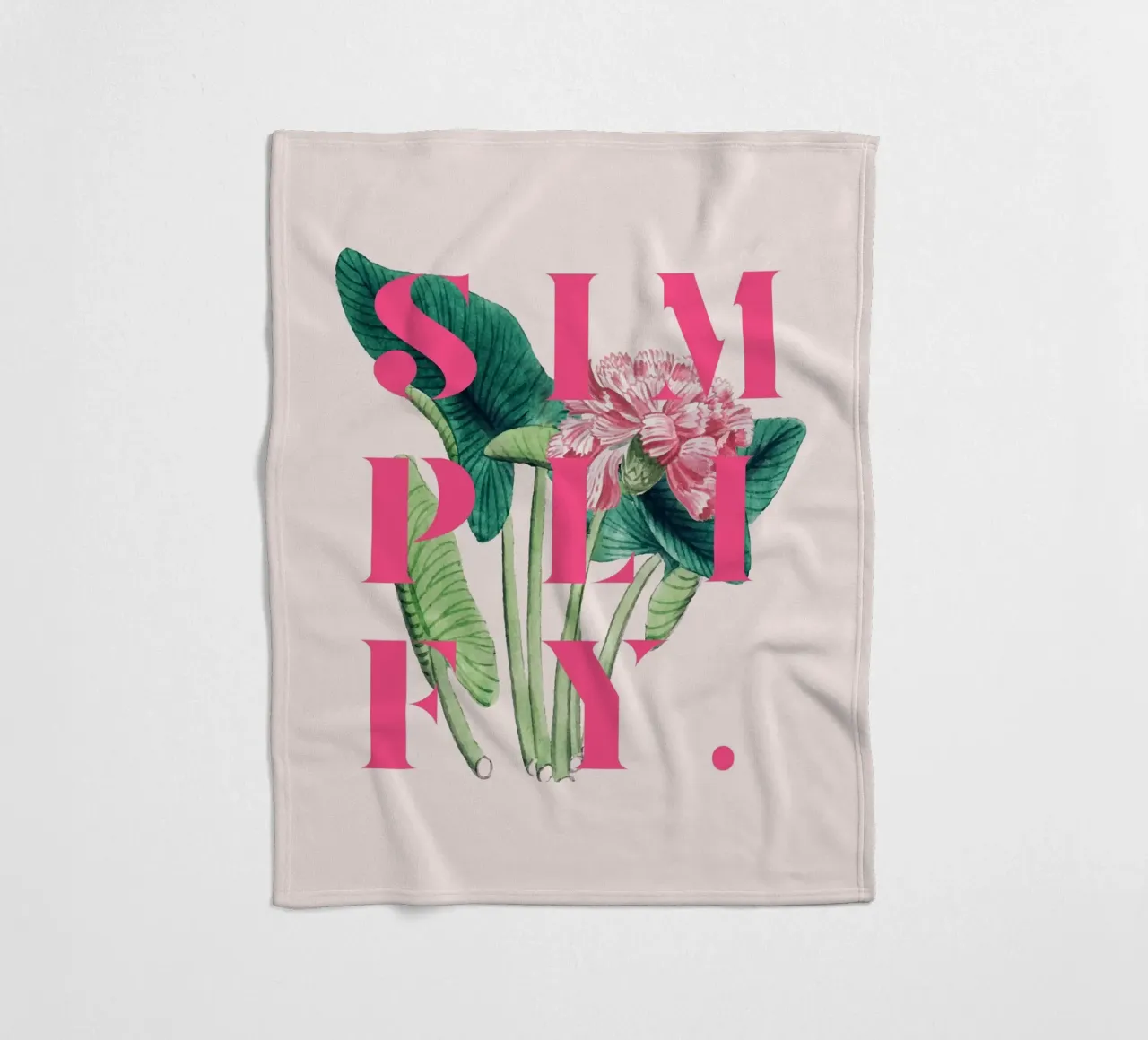 Simplify fleece blanket by 83oranges.com