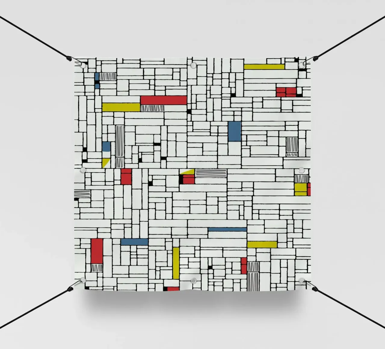 Computer Graphic primary colours telo in pvc da Hemingway Design