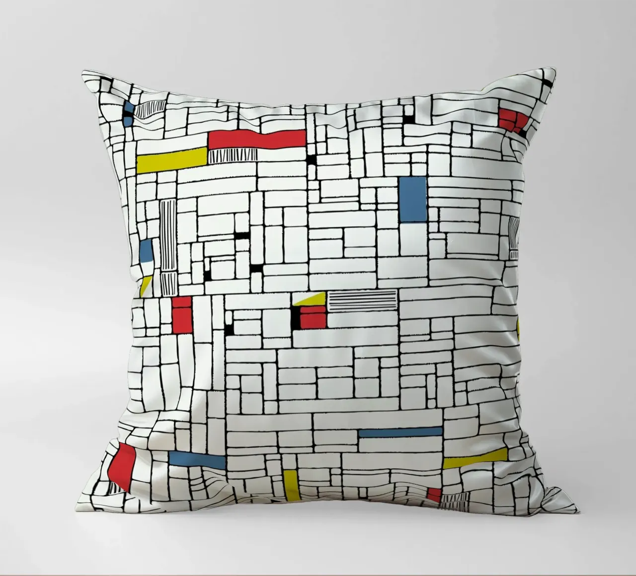 Computer Graphic primary colours cuscino da Hemingway Design