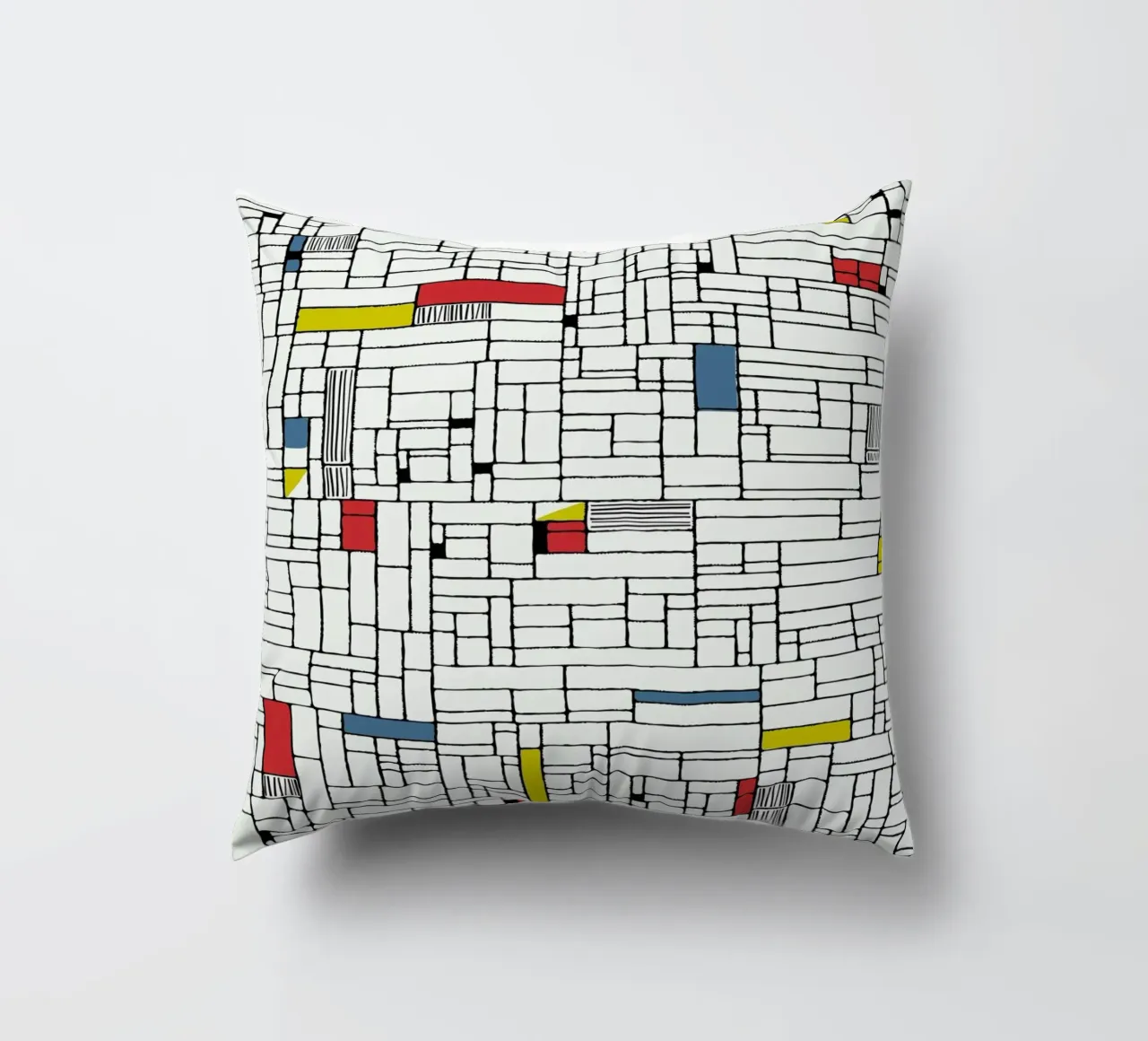 Computer Graphic primary colours cuscino da Hemingway Design