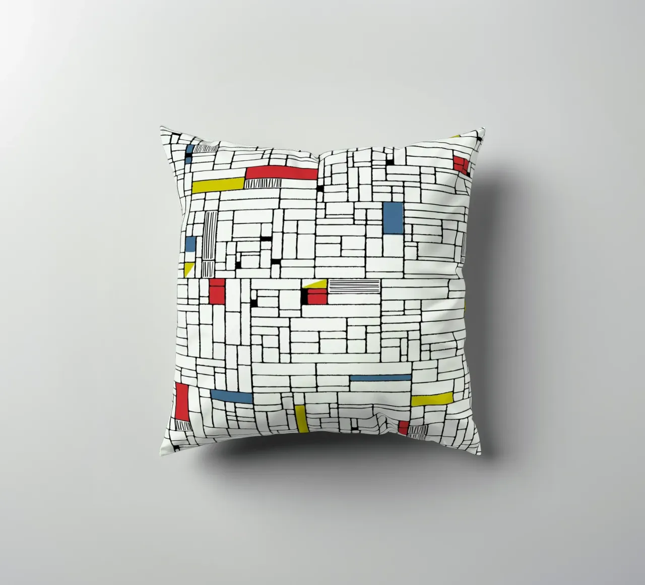 Computer Graphic primary colours cuscino da Hemingway Design