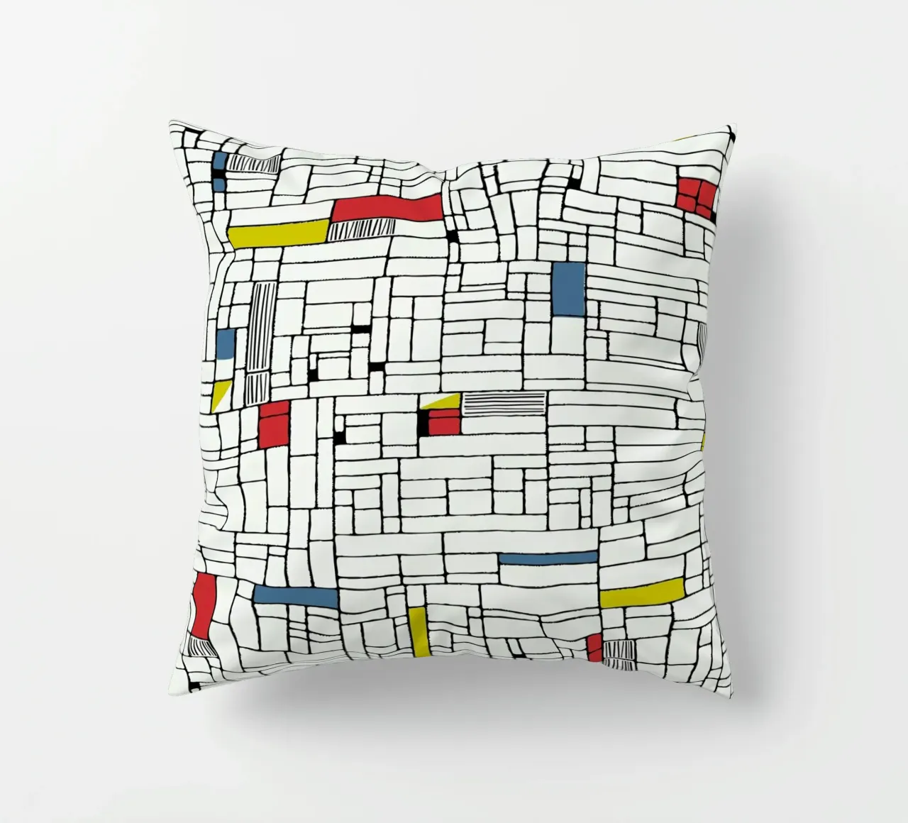 Computer Graphic primary colours cuscino da Hemingway Design