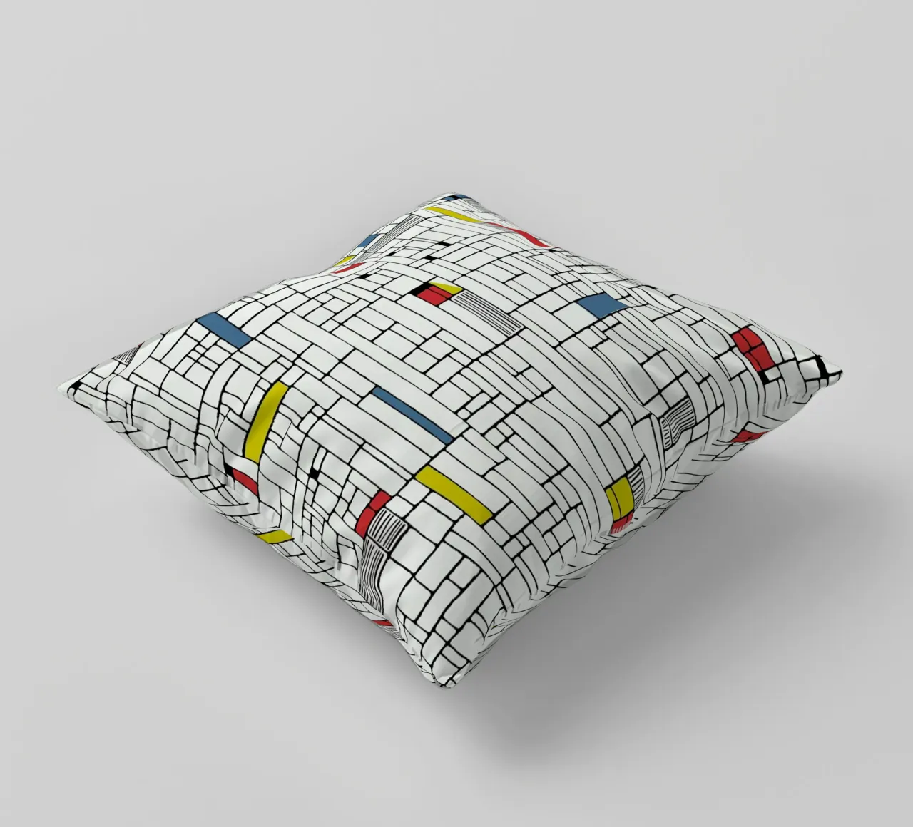 Computer Graphic primary colours cuscino da Hemingway Design