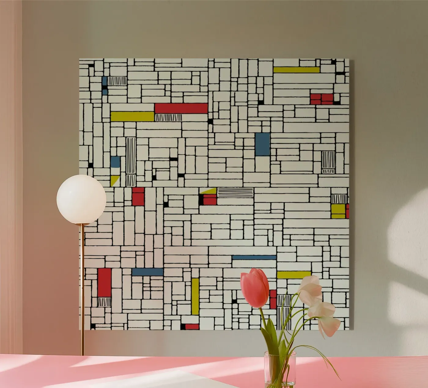 Computer Graphic primary colours plexiglas de Hemingway Design