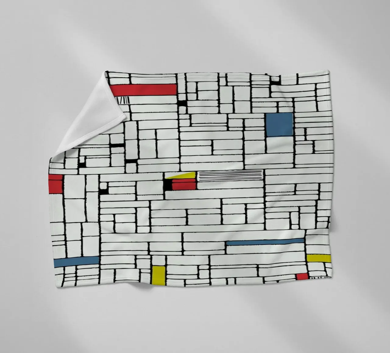 Computer Graphic primary colours coperta in pile da Hemingway Design