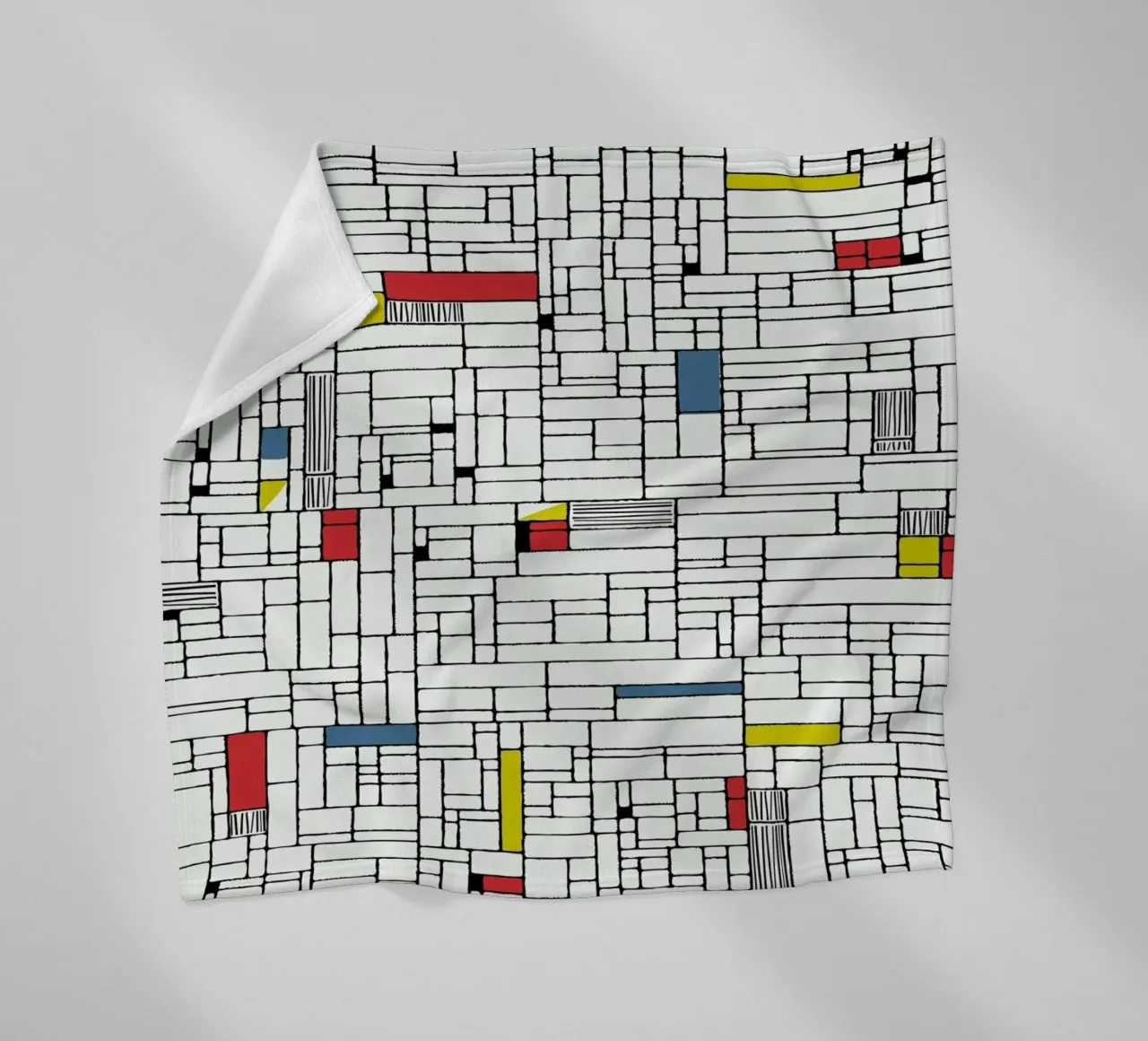 Computer Graphic primary colours coperta in pile da Hemingway Design