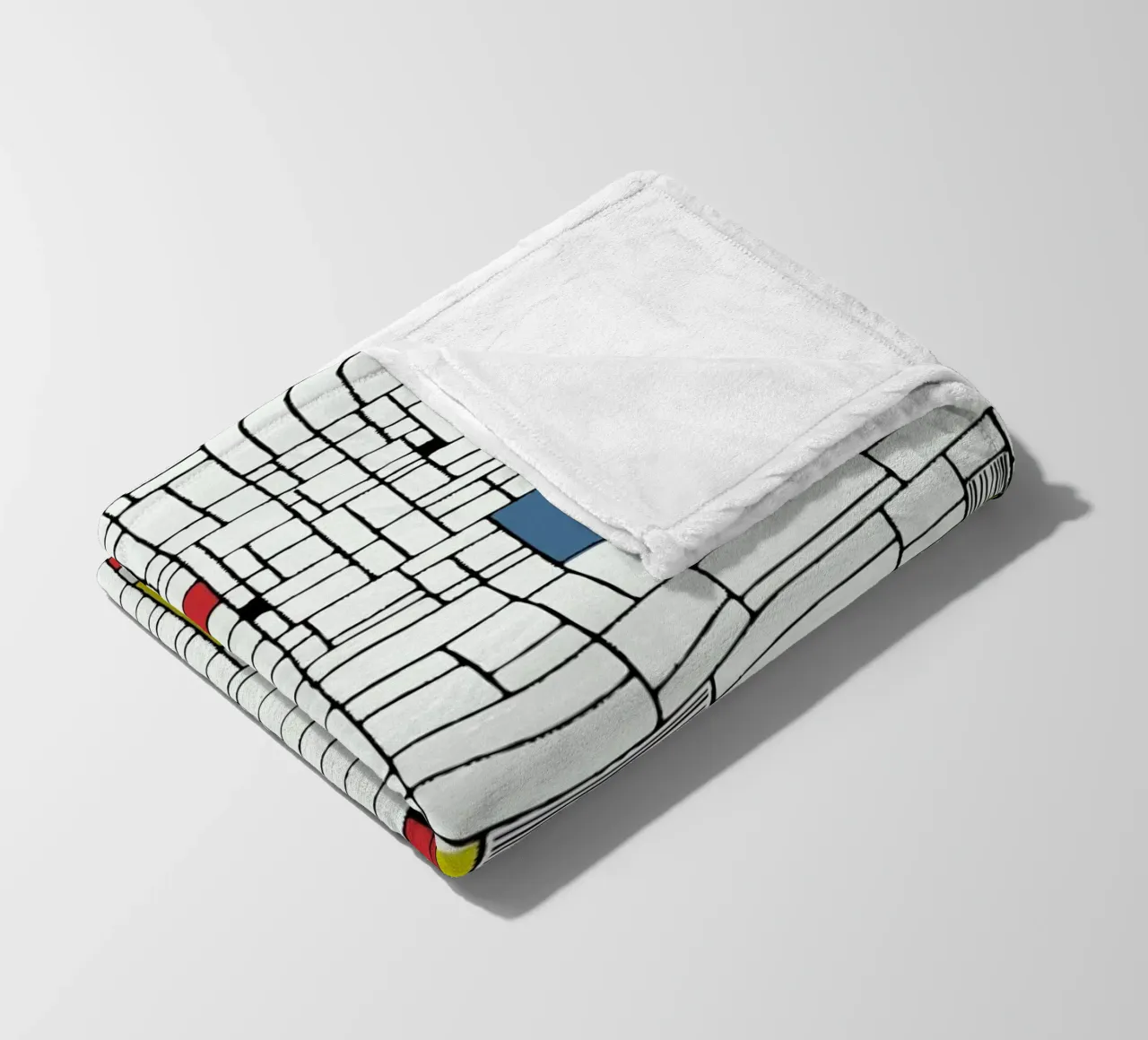 Computer Graphic primary colours coperta in pile da Hemingway Design