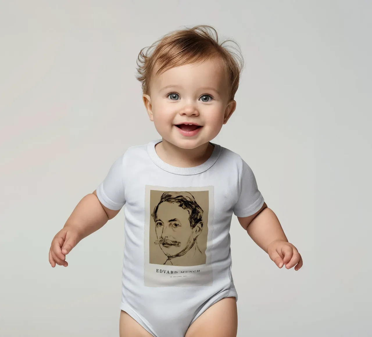 Munch - Dr. Max Linde Kurzarm Babybody von ARTOTHEK