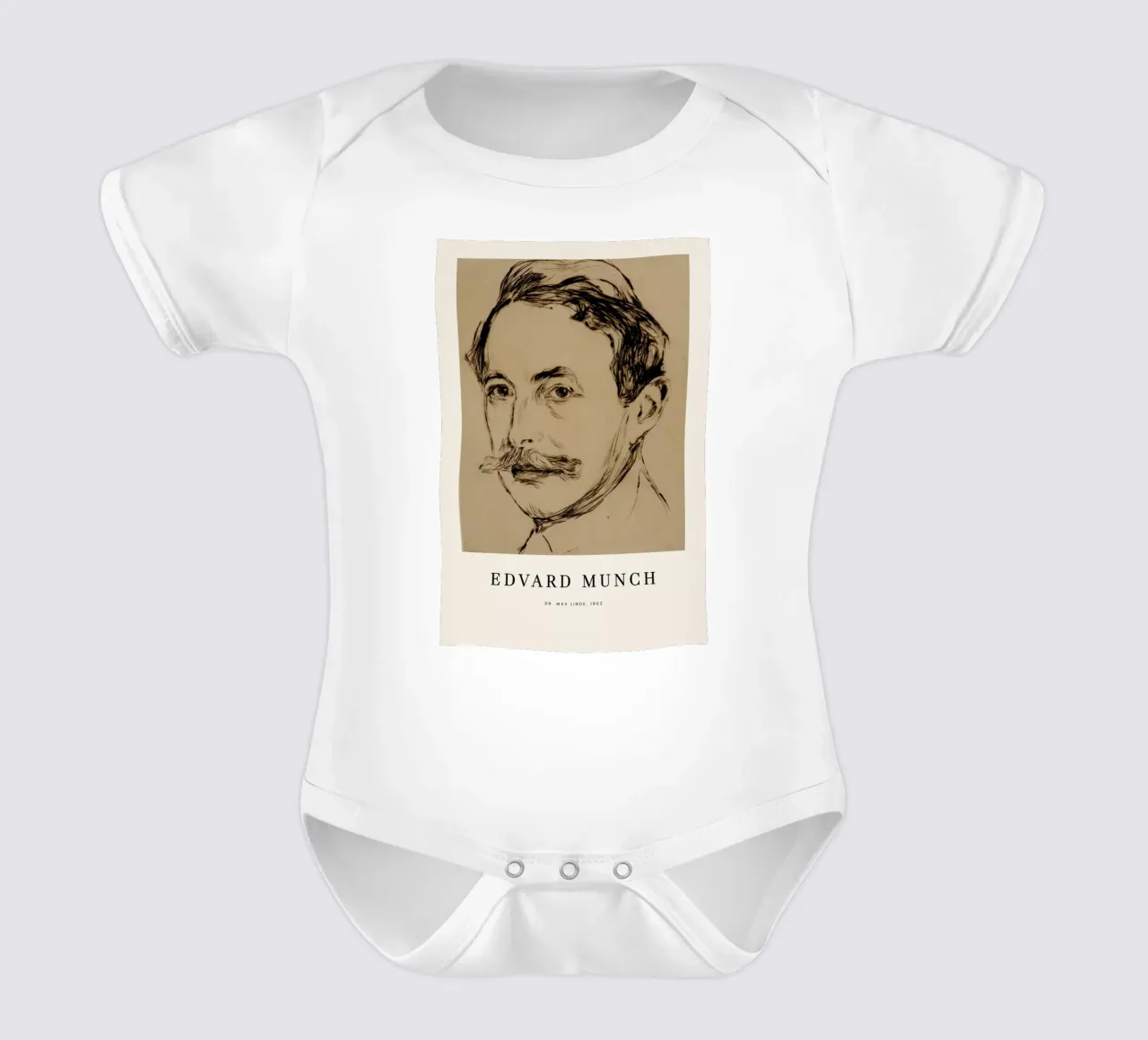 Munch - Dr. Max Linde Kurzarm Babybody von ARTOTHEK