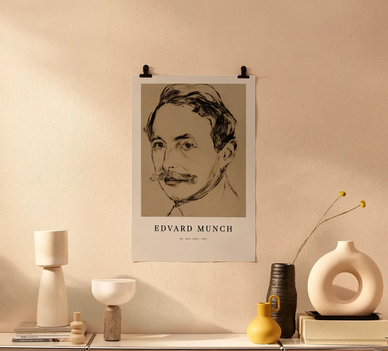 Munch - Dr. Max Linde poster con telaio in alluminio da ARTOTHEK