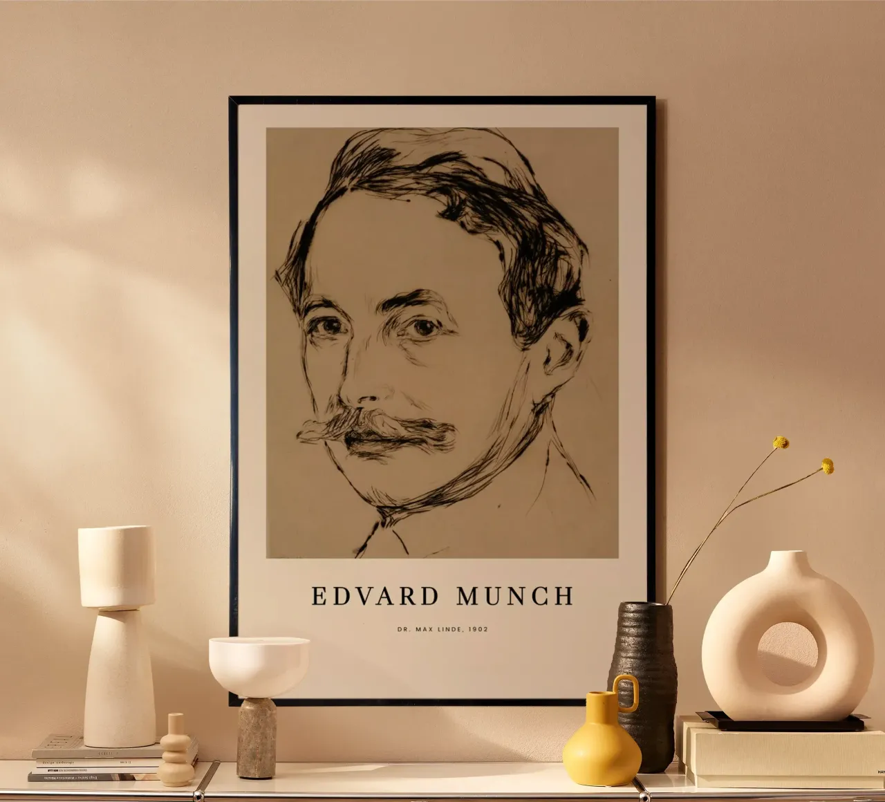 Munch - Dr. Max Linde poster con telaio in alluminio da ARTOTHEK