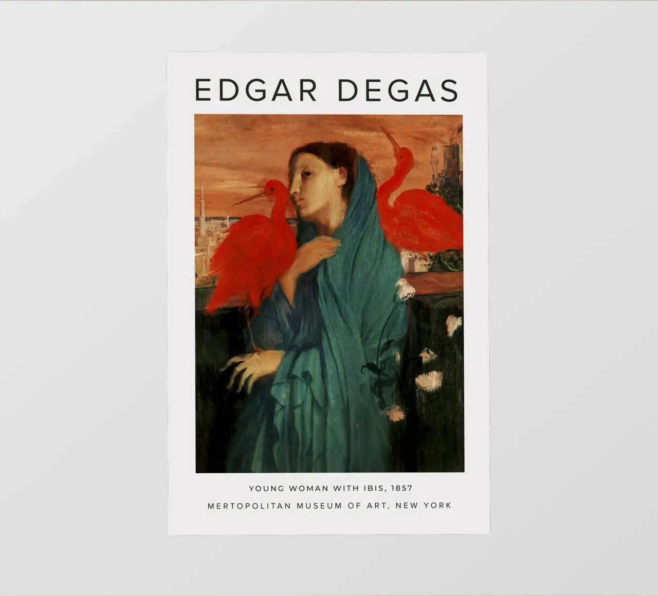 Edgar Degas - Giovane donna con ibis telo in pvc da Alfieson