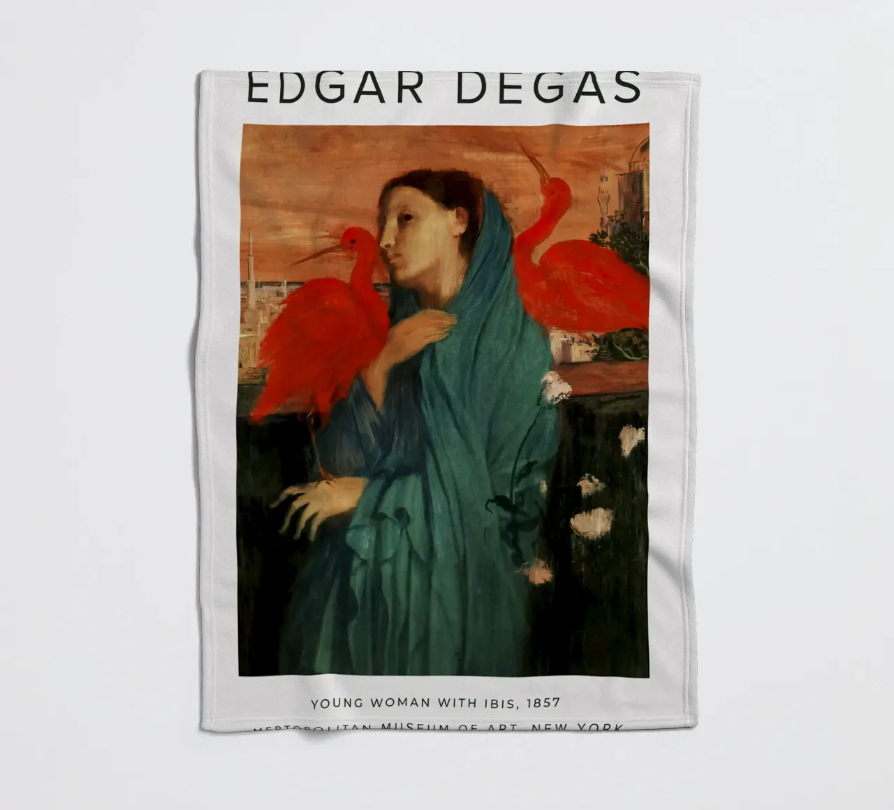 Edgar Degas - Giovane donna con ibis coperta in pile da Alfieson