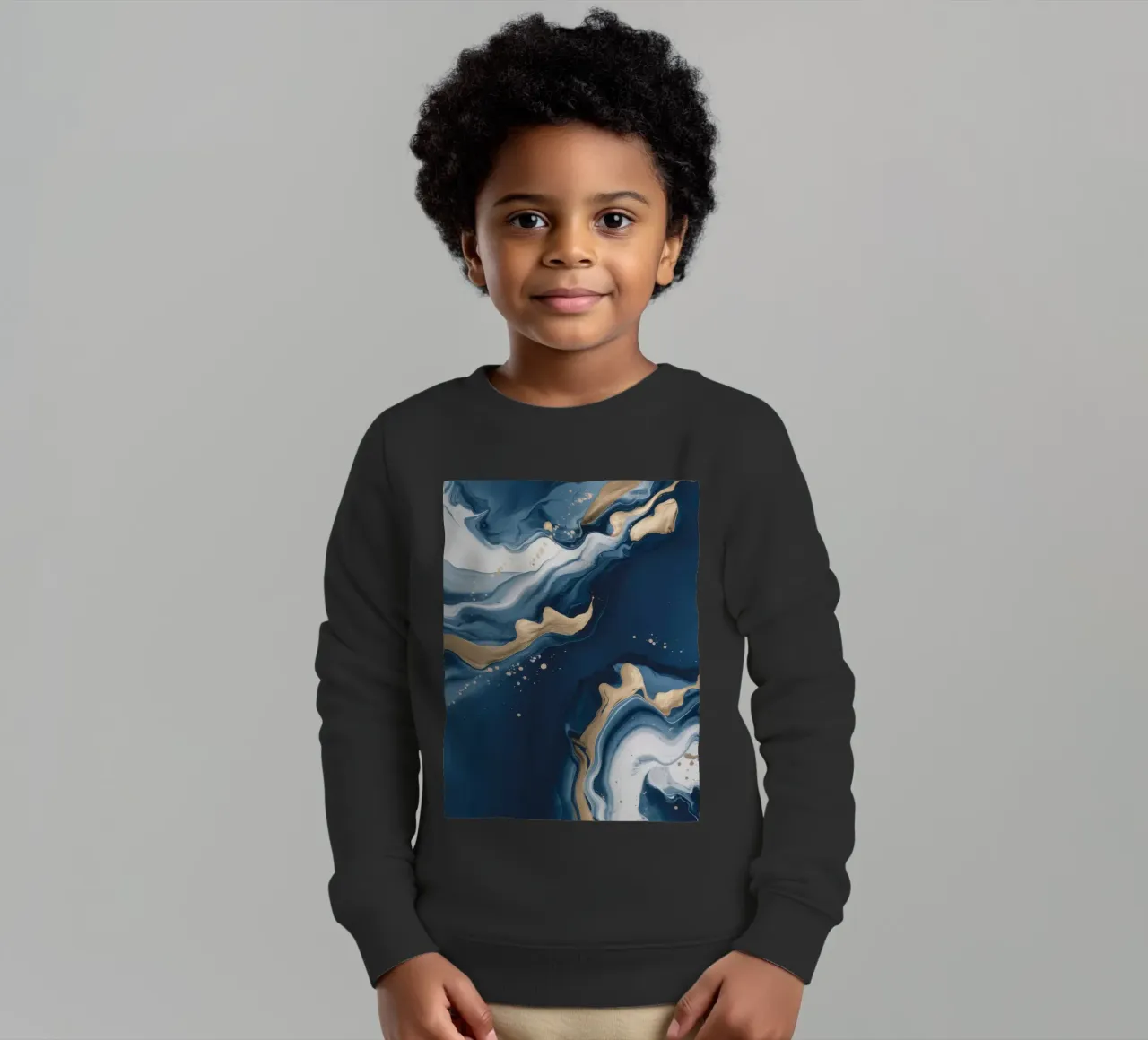 Mitternachtsgezeiten Locke Kinder Sweatshirt von Monarch Arc
