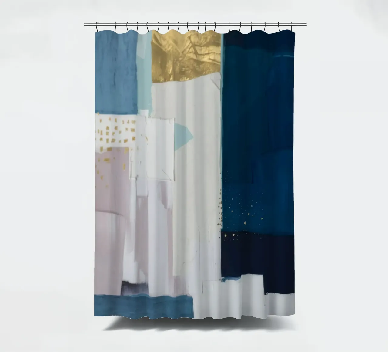Modern Fade Geometry shower curtain by Monarch Arc