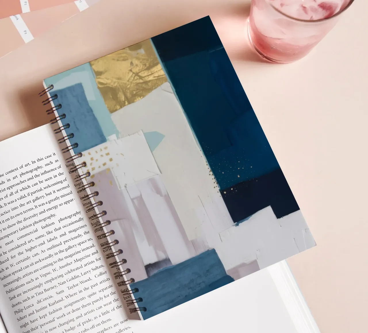 Modern Fade Geometry spiral notebook by Monarch Arc
