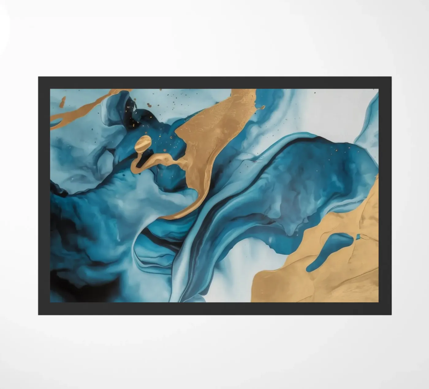 Sapphire Drift Flame Fußmatte von Monarch Arc