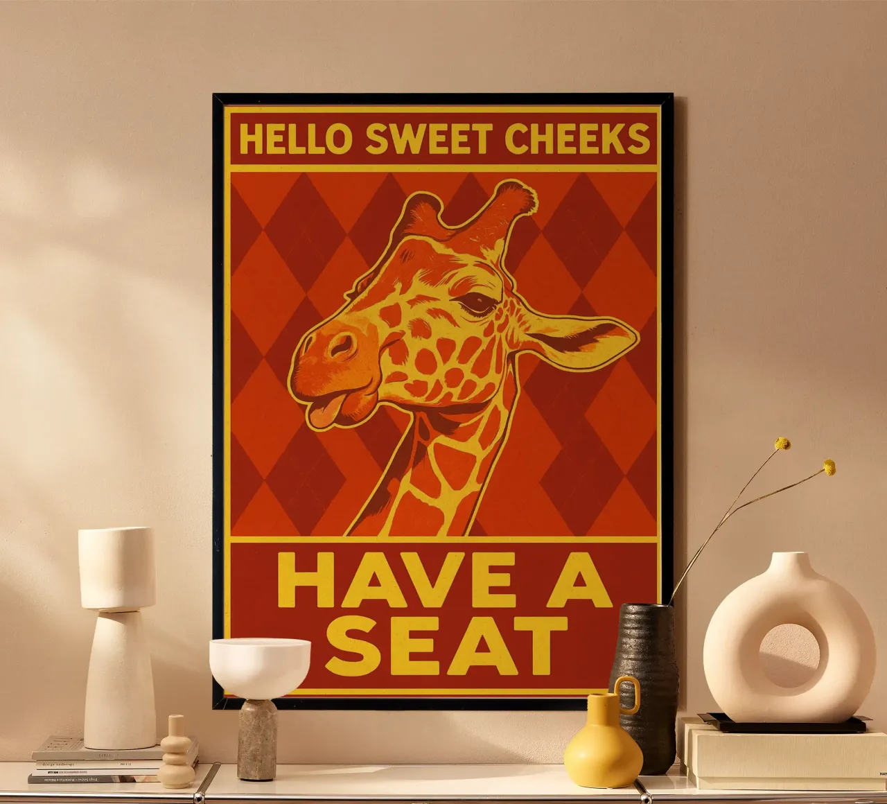 Ciao, guance dolci, giraffa carta hahnemühle da Rawdenox